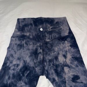 lululemon athletica Black Tie-Dye Bike Shorts